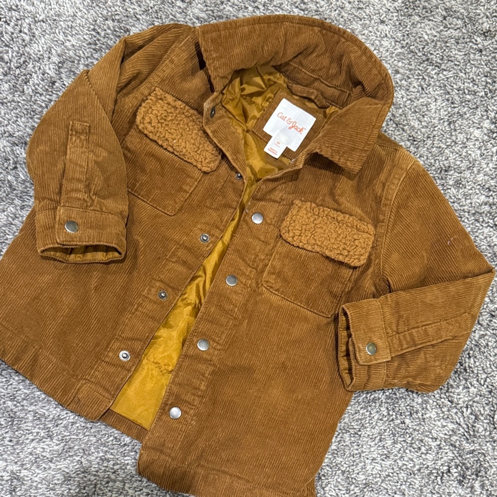 Cat & Jack Tan Corduroy Kids Jacket